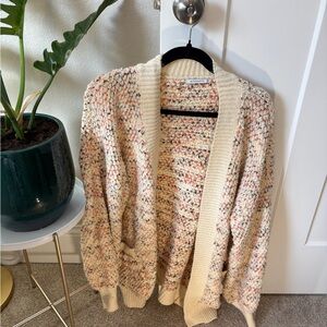 Staccato Cream and Multicolor Knit Cardigan
